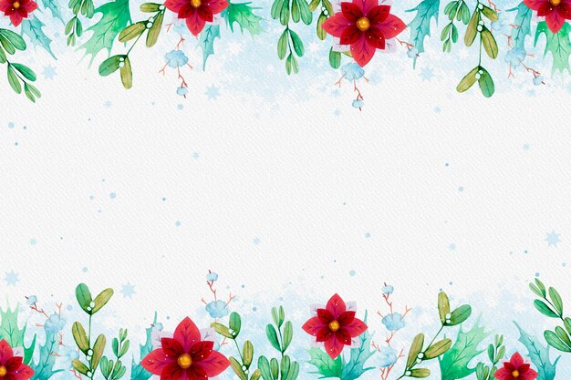 Watercolor christmas background