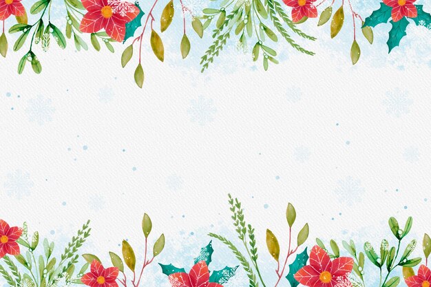 Watercolor christmas background