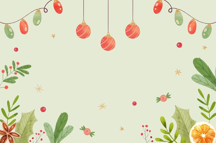 Free Vector watercolor christmas background