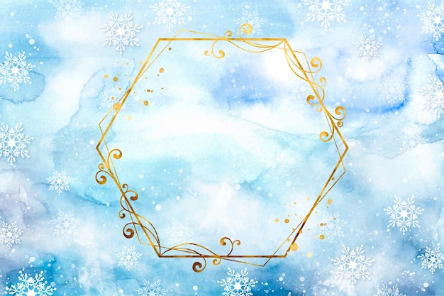 Free vector watercolor christmas background