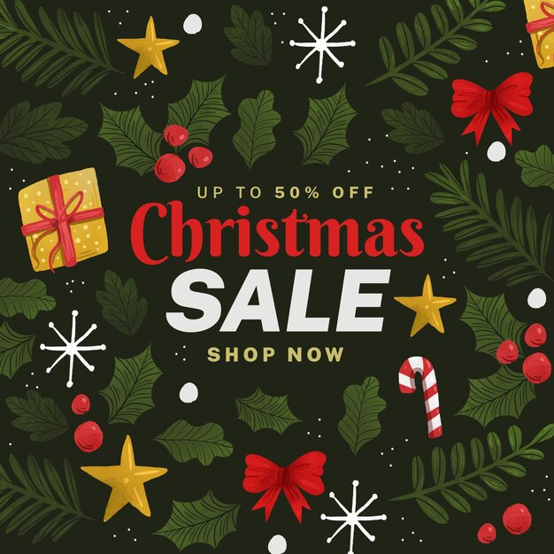 Free vector watercolor christmas sale