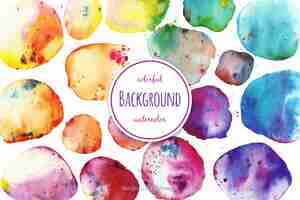 Free vector watercolor circles background