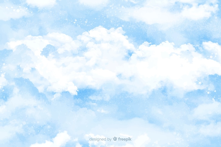 Free Vector watercolor clouds background