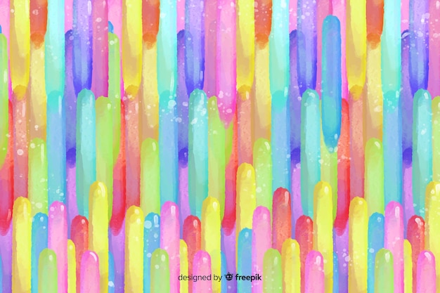 Free vector watercolor colorful brush strokes background