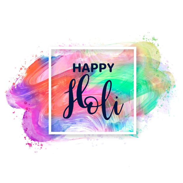 Watercolor colors explosion theme for holi festival