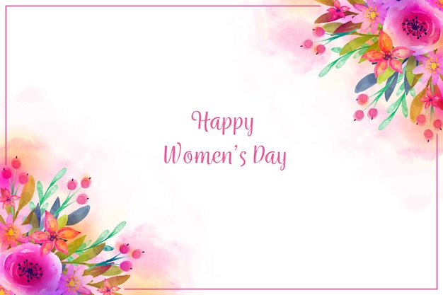Free vector watercolor concept for womens day