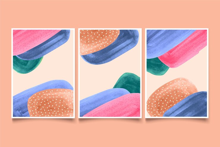 Free Vector watercolor cover collection