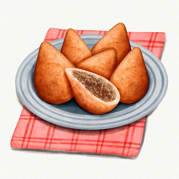 수채화 coxinha