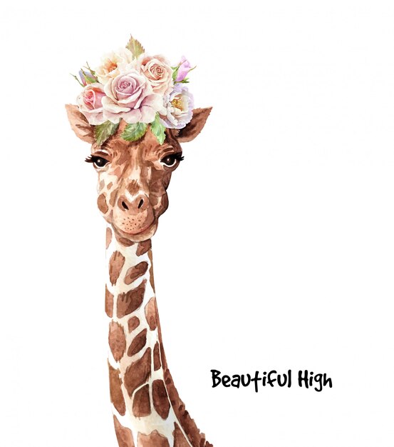 Download Watercolor Giraffe Images Free Vectors Stock Photos Psd