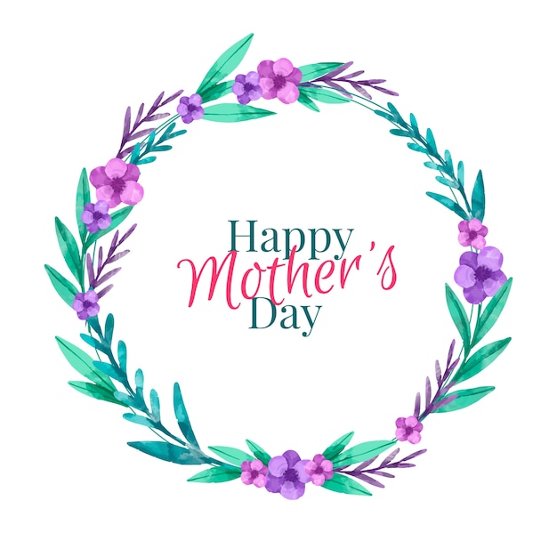Watercolor design mother's day event