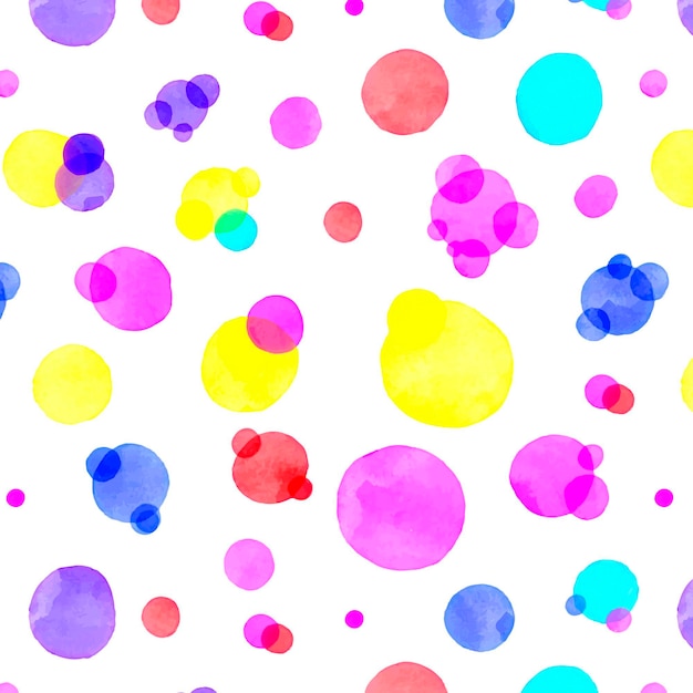 Watercolor dotty pattern