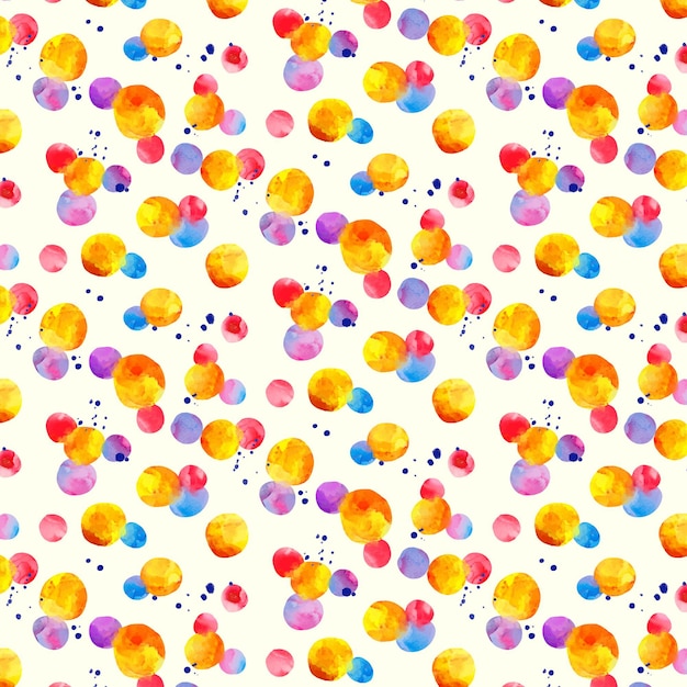 Watercolor dotty pattern