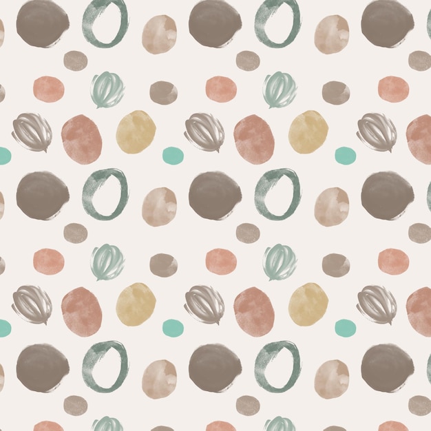 Watercolor dotty pattern