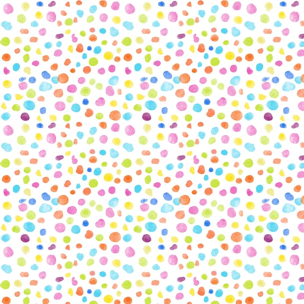 Watercolor dotty pattern