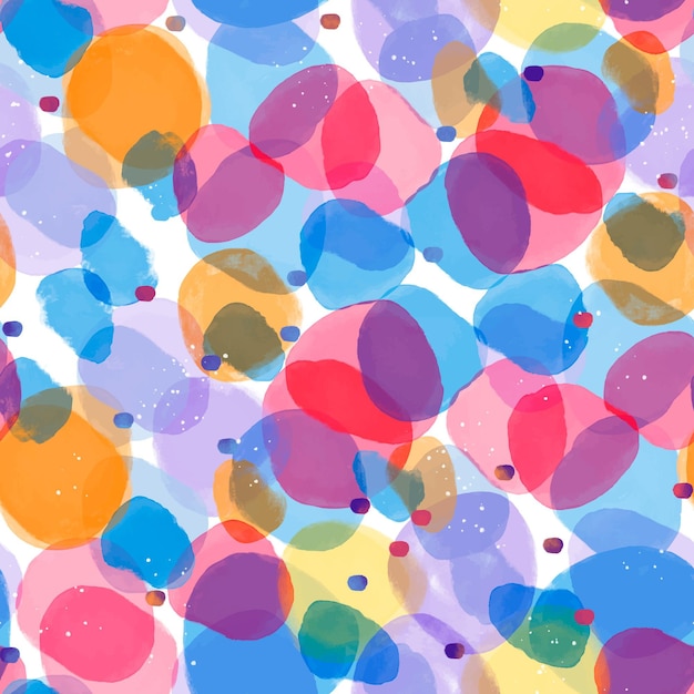 Watercolor dotty pattern