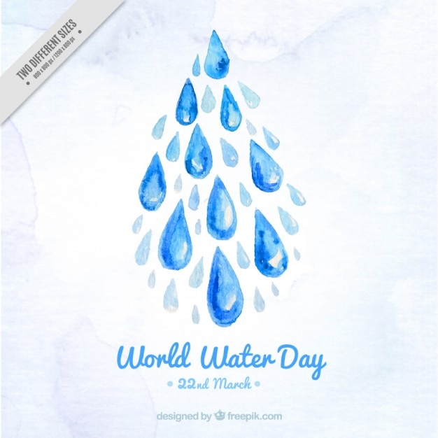 Free vector watercolor droplet on a white background