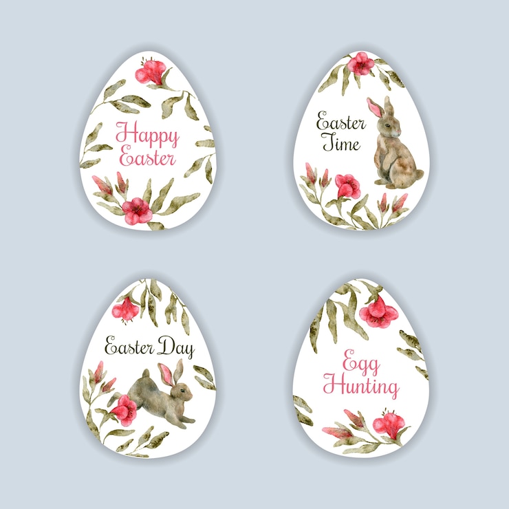 Rabbit With Easter Theme Easter Rabbit Craft Holding Egg An ADORABLE