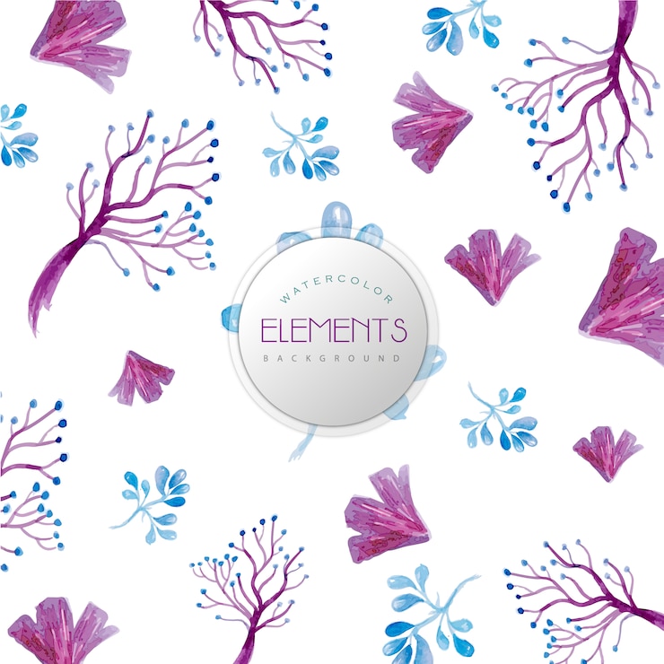 Free Vector watercolor elements background
