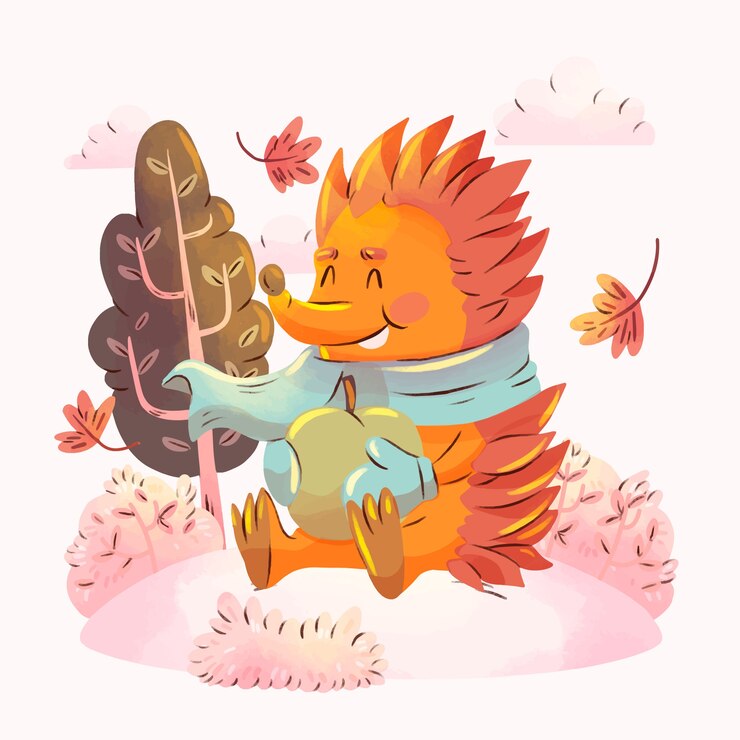 Free Vector watercolor fall season illustration