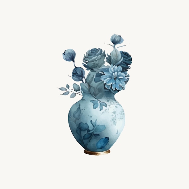 Free vector watercolor floral arrangement collection generative ai