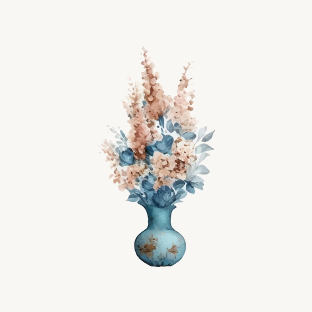 Free vector watercolor floral arrangement collection generative ai