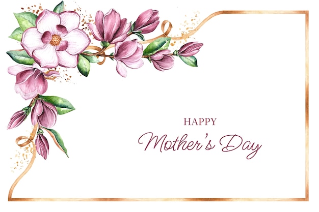 Бесплатное векторное изображение Акварельный цветочный фон для празднования женского дня
