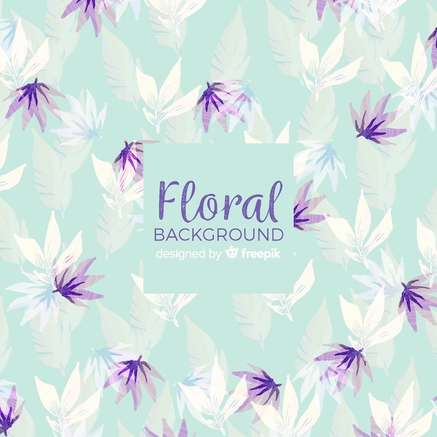 Watercolor floral background