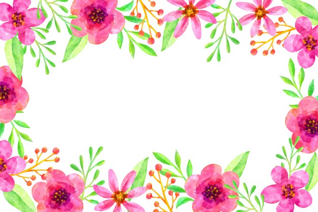 Watercolor floral background