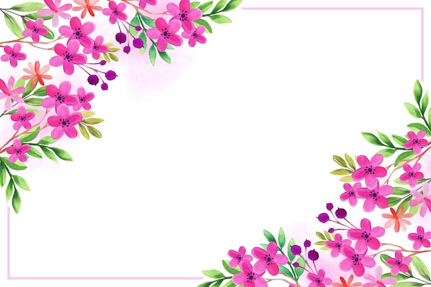 Watercolor floral background