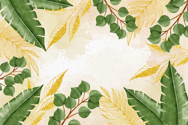 Free Vector watercolor floral background