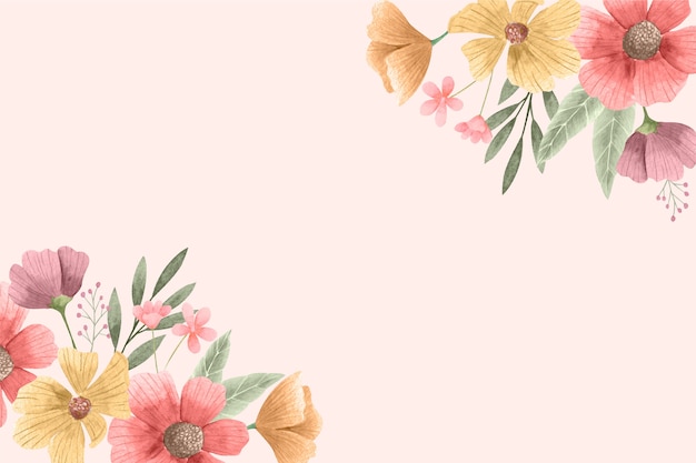 Watercolor floral background