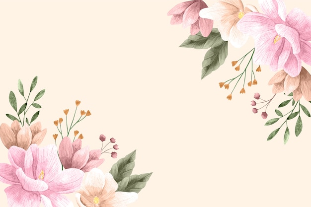 Watercolor floral background