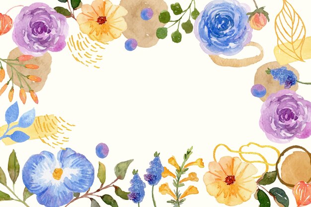 Watercolor floral background