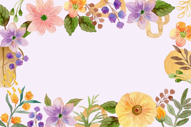 Watercolor floral background