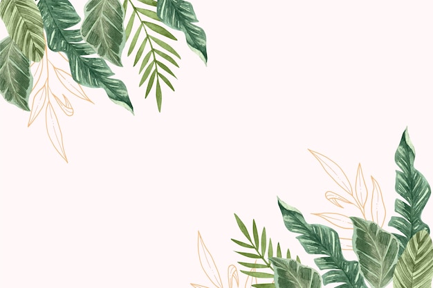 Free vector watercolor floral background