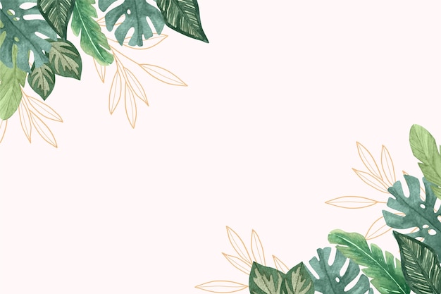 Watercolor floral background