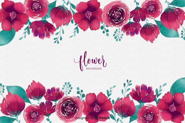 Watercolor Floral Background