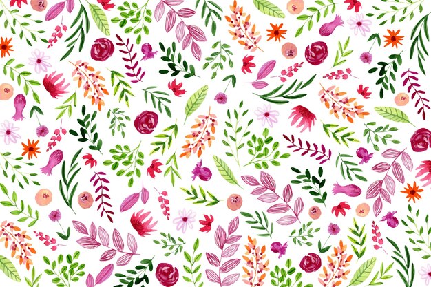 Watercolor floral background