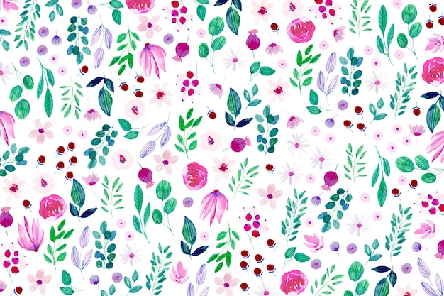 Watercolor floral background