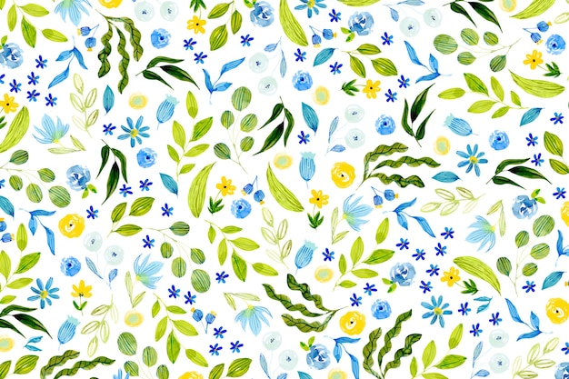 Free vector watercolor floral background