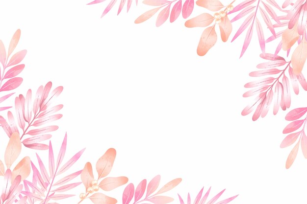 Watercolor floral background