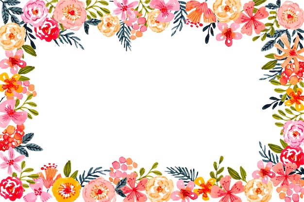 Watercolor floral background