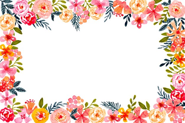 Watercolor floral background