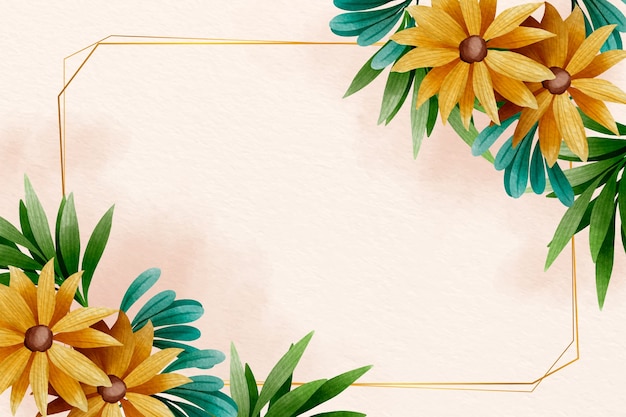 Free vector watercolor floral background