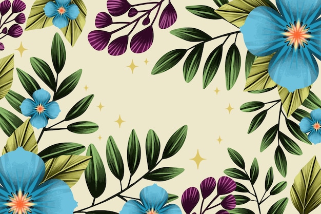 Free vector watercolor floral background