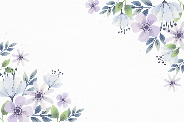 Watercolor floral background