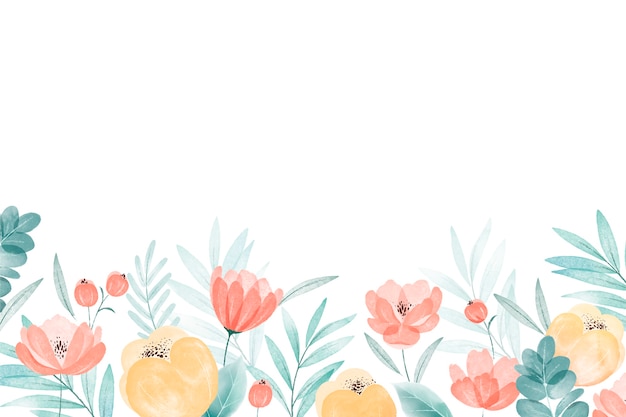 Watercolor floral background