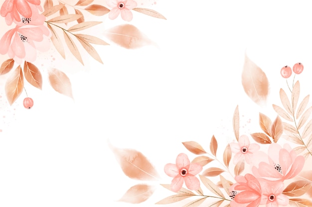 Watercolor floral background