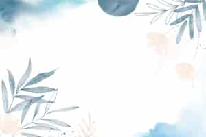 Free vector watercolor floral background