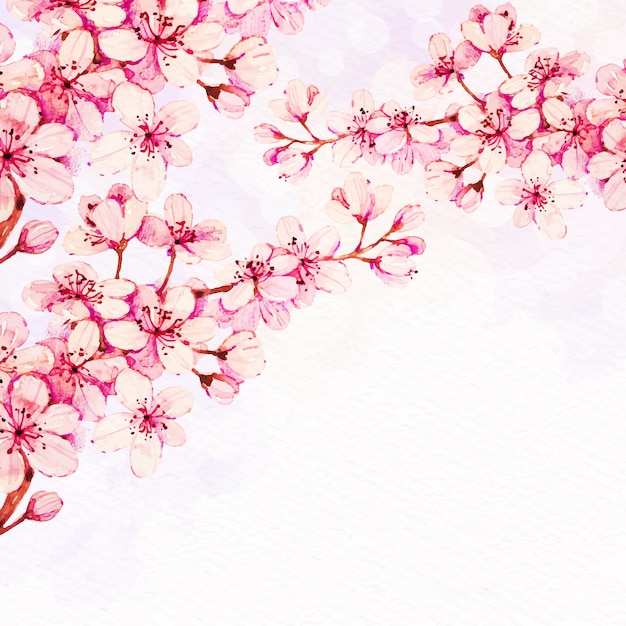 Watercolor floral background